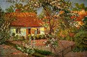 anders trulson blommande frukttrad painting